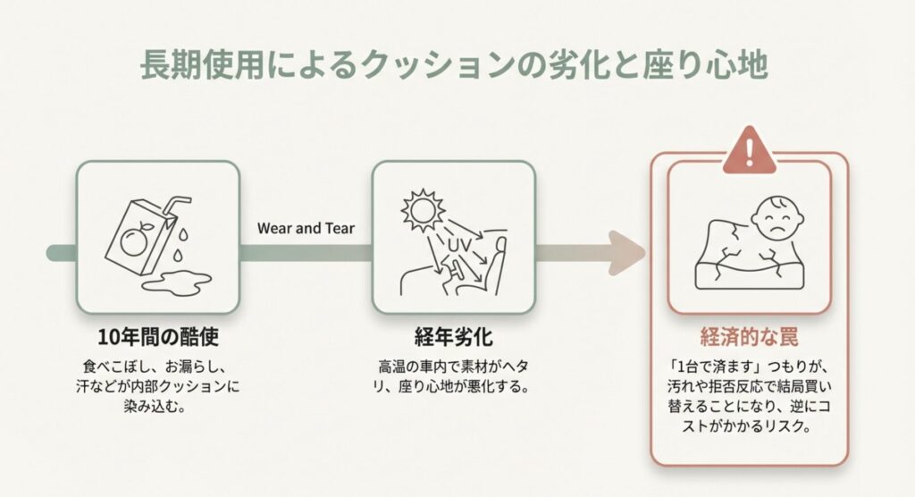 チャイルドシートのロングユースで後悔しない