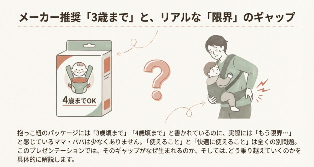 抱っこ紐何歳まで？