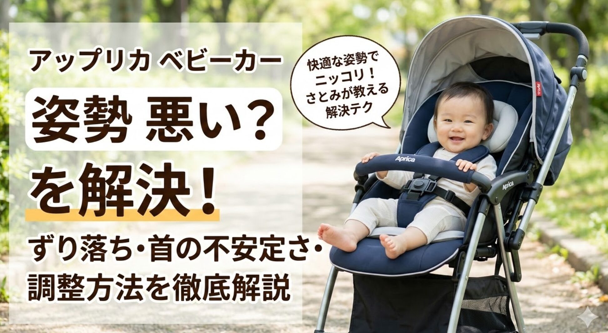 アップリカ ベビーカー 姿勢 が 悪い